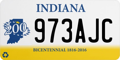 IN license plate 973AJC