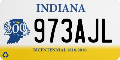 IN license plate 973AJL
