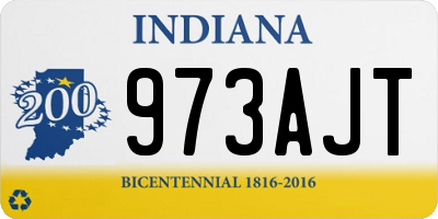 IN license plate 973AJT