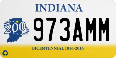 IN license plate 973AMM