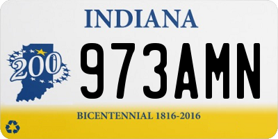 IN license plate 973AMN