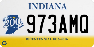 IN license plate 973AMQ