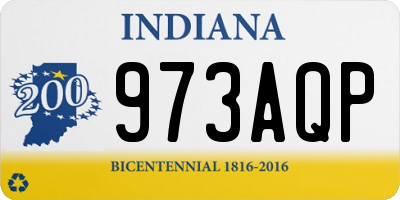 IN license plate 973AQP