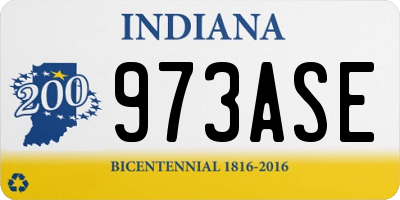 IN license plate 973ASE