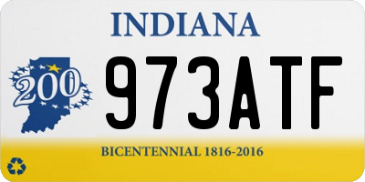 IN license plate 973ATF