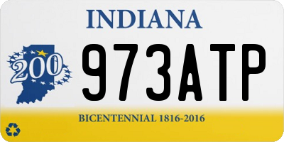 IN license plate 973ATP