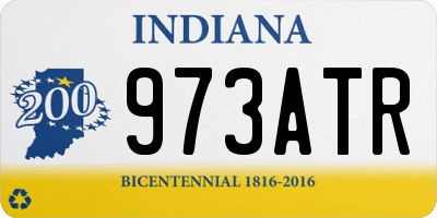 IN license plate 973ATR