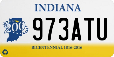 IN license plate 973ATU
