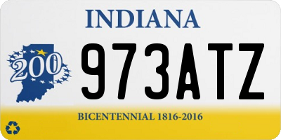 IN license plate 973ATZ