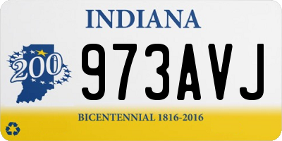 IN license plate 973AVJ