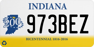 IN license plate 973BEZ
