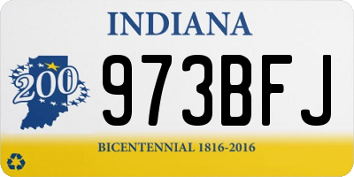 IN license plate 973BFJ