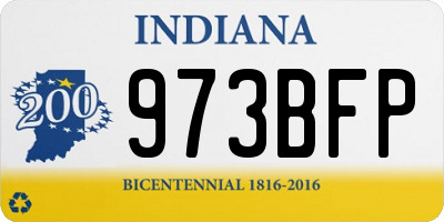IN license plate 973BFP