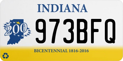 IN license plate 973BFQ