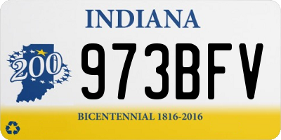 IN license plate 973BFV
