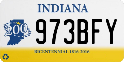 IN license plate 973BFY