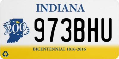 IN license plate 973BHU