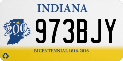 IN license plate 973BJY