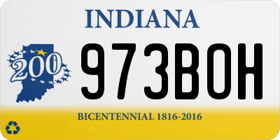 IN license plate 973BOH