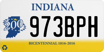 IN license plate 973BPH