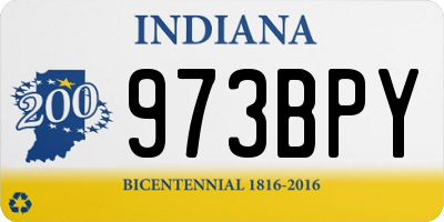 IN license plate 973BPY