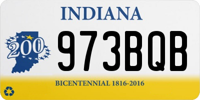 IN license plate 973BQB