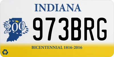 IN license plate 973BRG