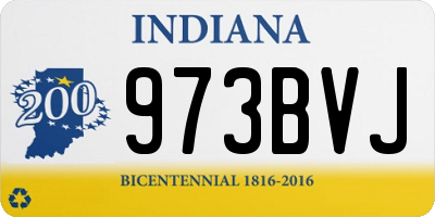 IN license plate 973BVJ
