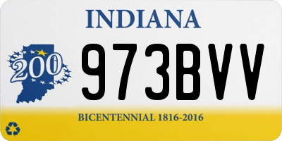 IN license plate 973BVV