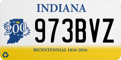IN license plate 973BVZ