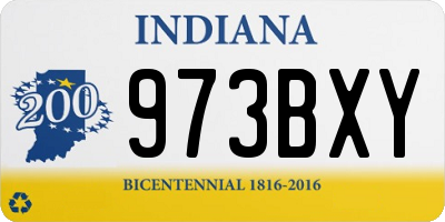 IN license plate 973BXY