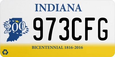IN license plate 973CFG
