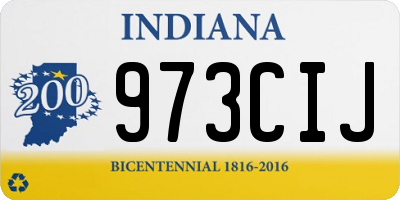 IN license plate 973CIJ