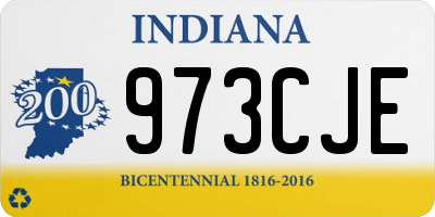 IN license plate 973CJE