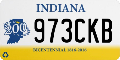 IN license plate 973CKB