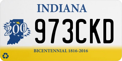 IN license plate 973CKD