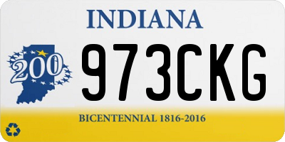 IN license plate 973CKG