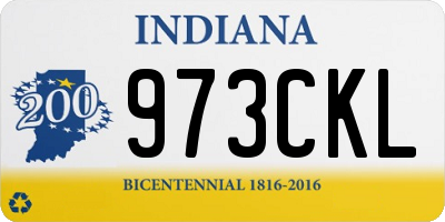 IN license plate 973CKL
