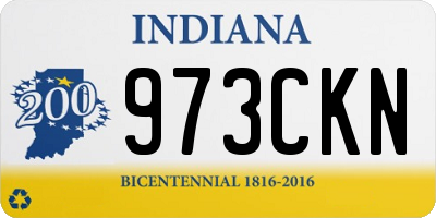 IN license plate 973CKN