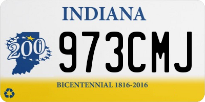 IN license plate 973CMJ
