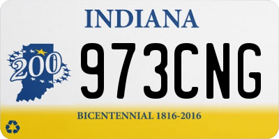 IN license plate 973CNG