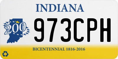 IN license plate 973CPH