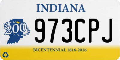 IN license plate 973CPJ