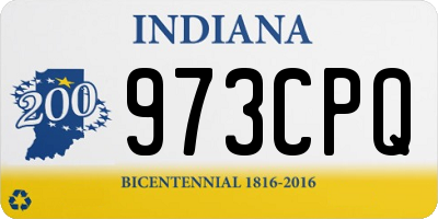 IN license plate 973CPQ
