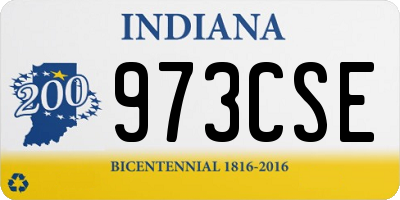IN license plate 973CSE