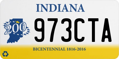 IN license plate 973CTA