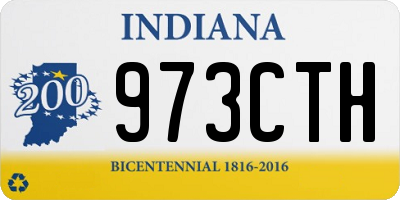 IN license plate 973CTH
