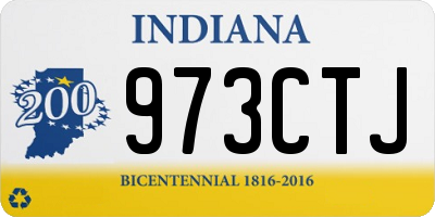 IN license plate 973CTJ