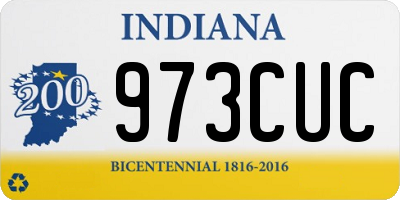 IN license plate 973CUC
