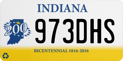 IN license plate 973DHS